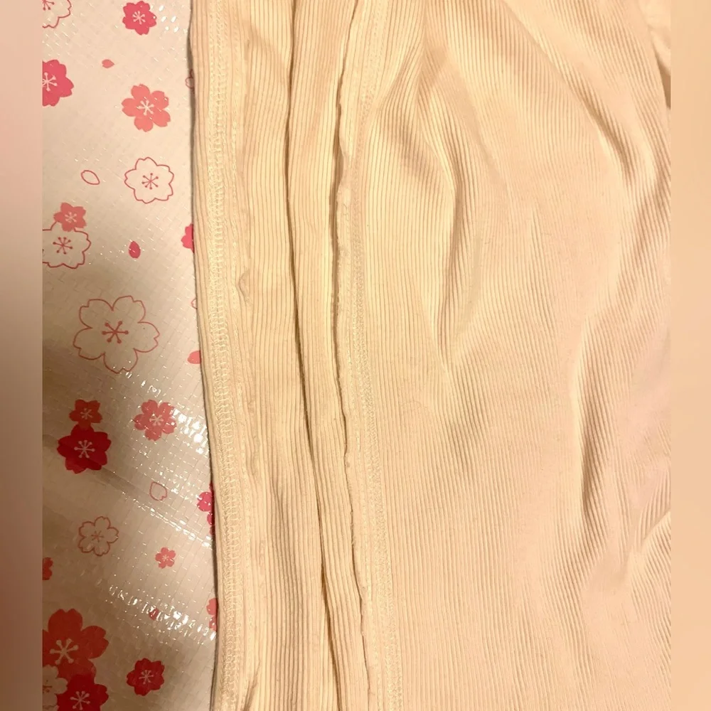 Ralph Lauren Girls Beige Ruffle Button Up Short Sleeve Blouse Size XL (Girls)